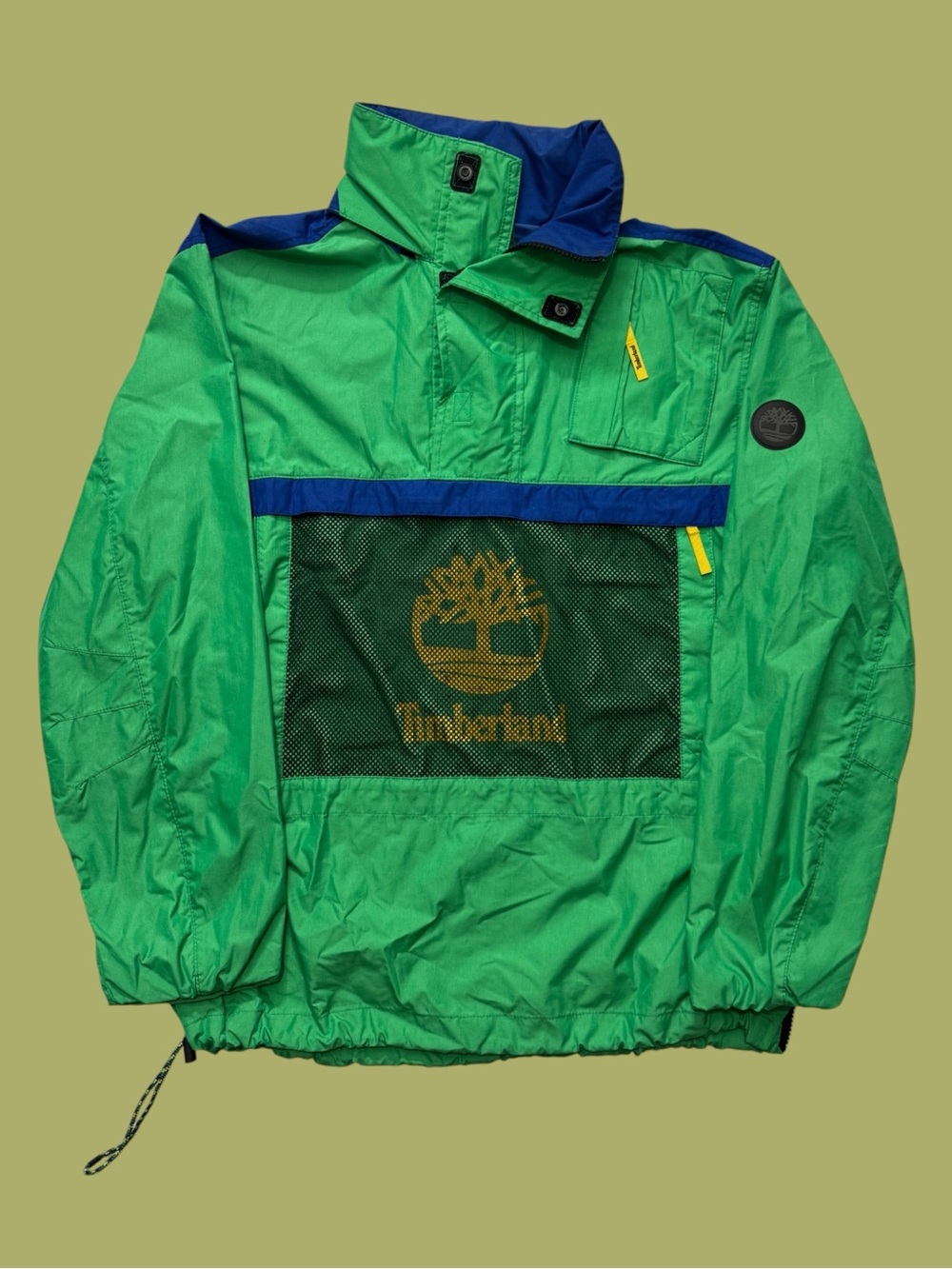 Vintage 90’s Timberland Green/Blue Windbreaker Jacket